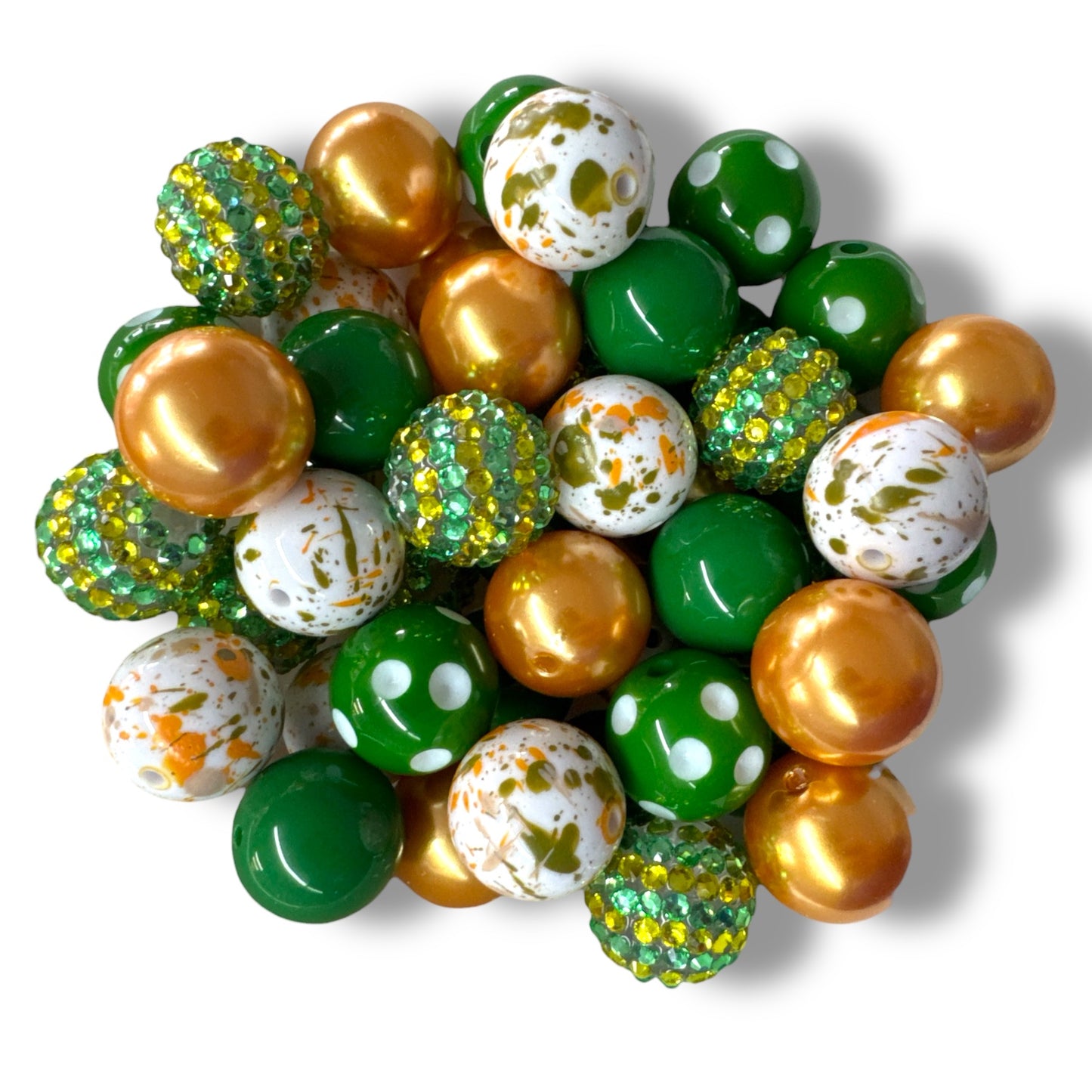 CK- 126- 🍀 Feelin’ Lucky– 20mm Acrylic Bead Mix (50 Count)