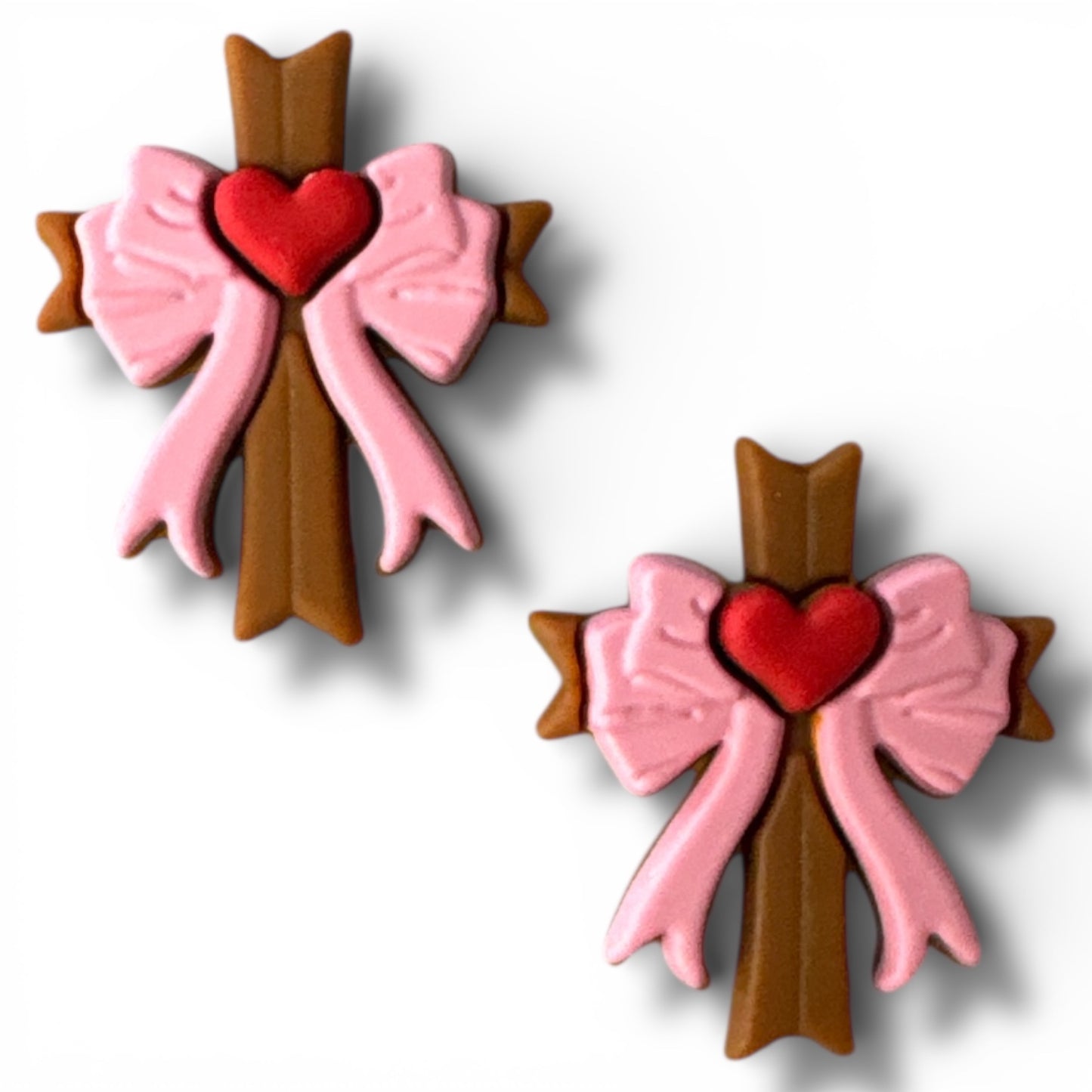 X040- “Cross” Silicone Focal Bead (1 Count)