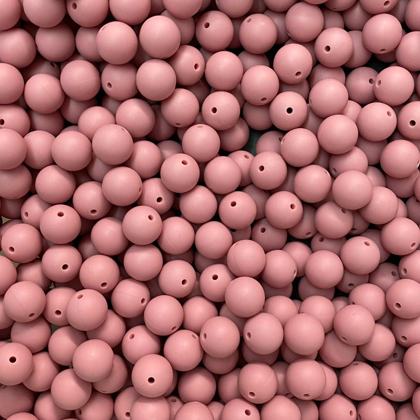 a 41 / 15mm - Rose Gold Silicone Bead