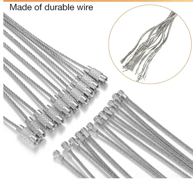 CK-330 - "Silver" 250mm x 2mm Stainless Steel Cable ( 1 Count)