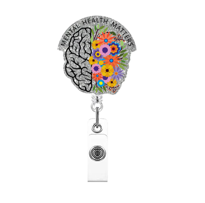 A34- "Mental Health" Retractable Badge Reel
