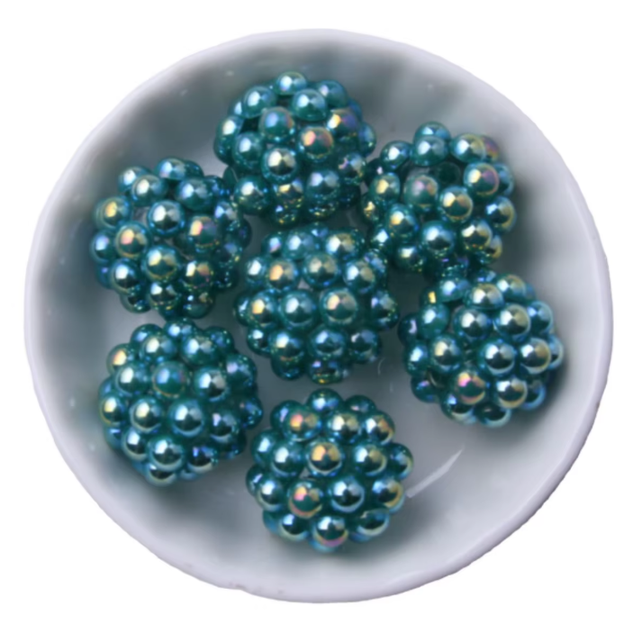 #1246 - 20mm "Green" Opal Berry Acrylic Bead (1 Count)