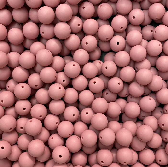 c 41 / 12mm - Rose Gold Silicone Bead