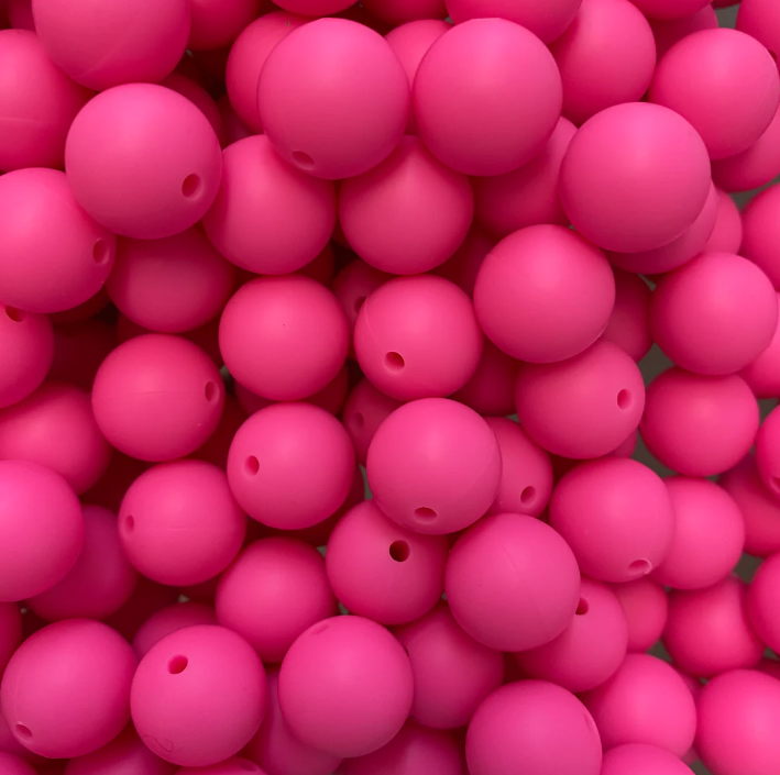 c 97 / 12mm - Perfect Pink Silicone Bead