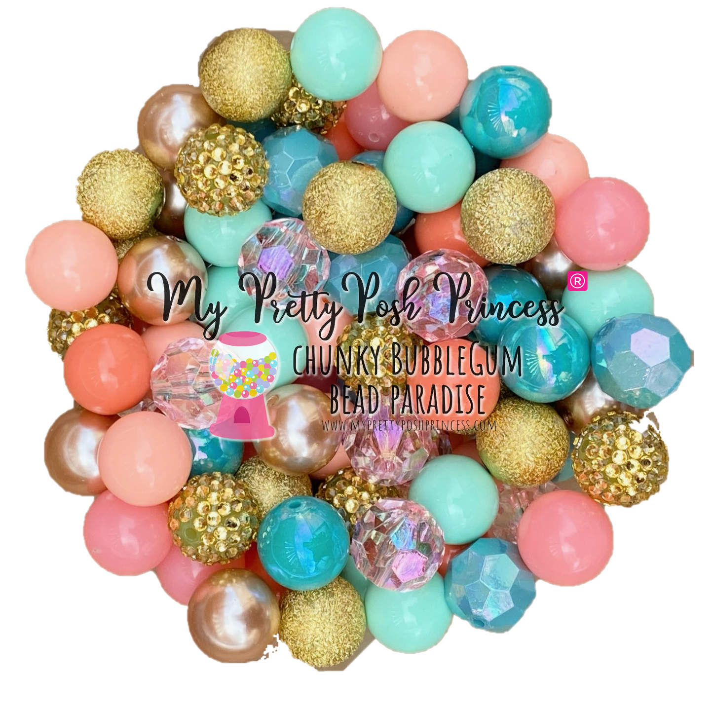 CK- 37- 12mm "Seabreeze" (50 Count) Acrylic Bead Pack