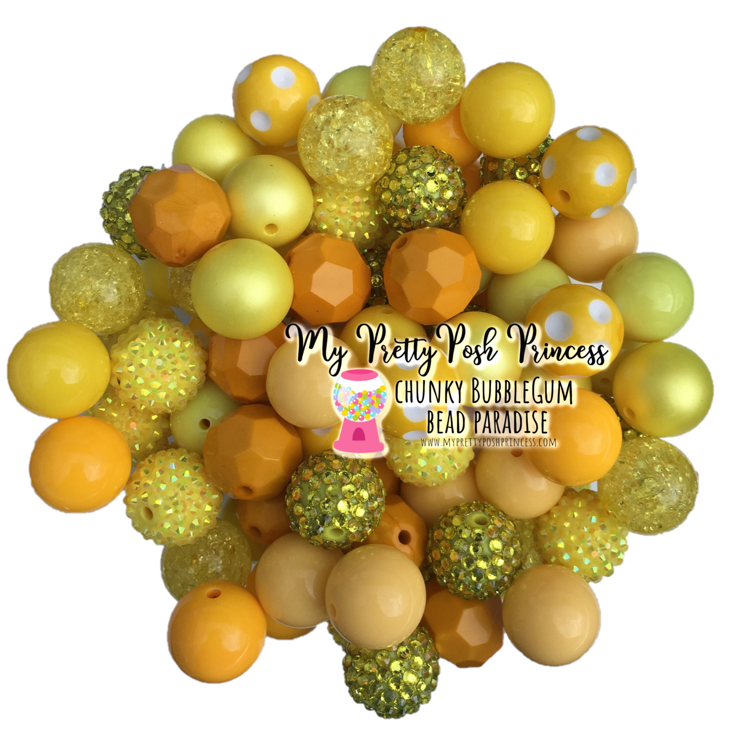 CK-31 - Yellow (50 Count) Acrylic Bead Pack