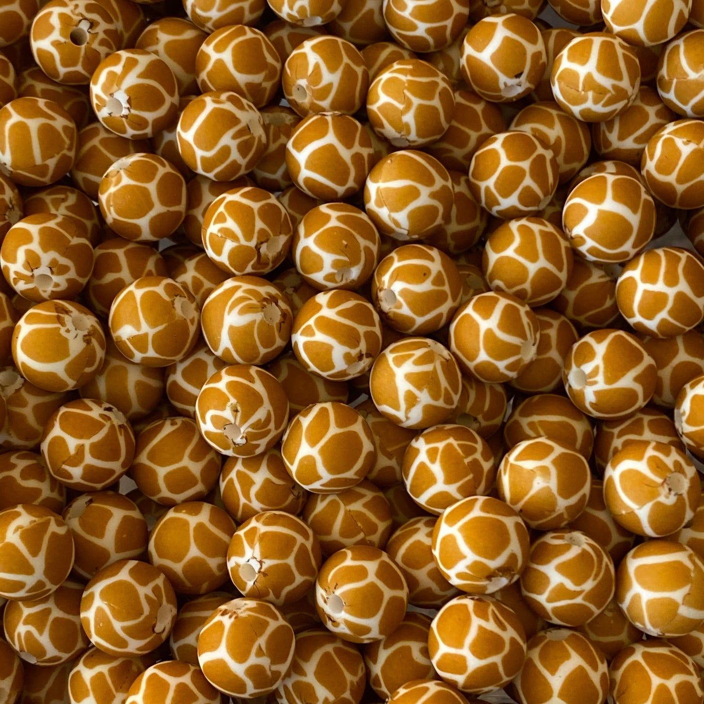 12mm- A-11- "Giraffe" Silicone Beads