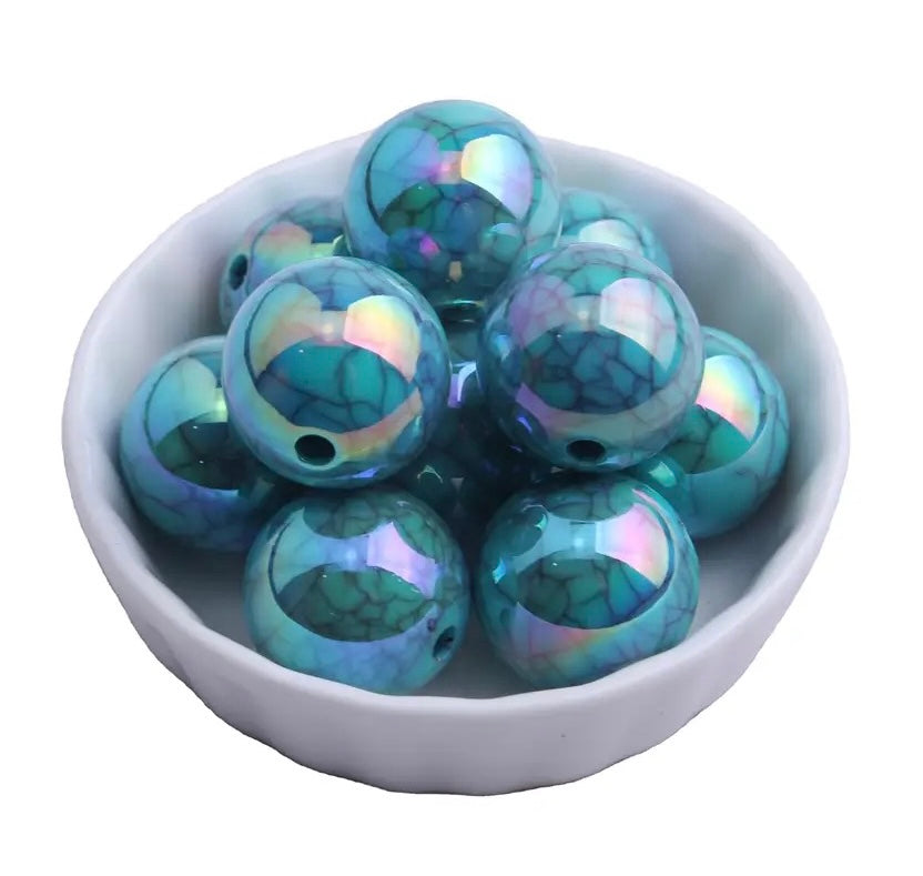 #866 - Opal Aqua Western Beads (1 Count)