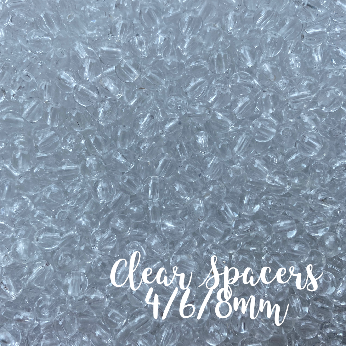 FX- 9005- 6mm “Clear Spacer” Spacer Beads