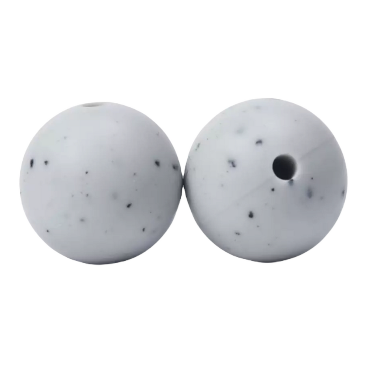 #779 - Gray 15mm "Granite" Silicone Beads