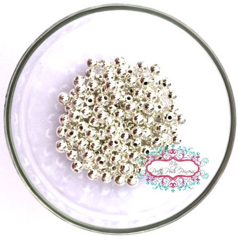 FX- 9004- 6mm Silver Spacer Bead Pack