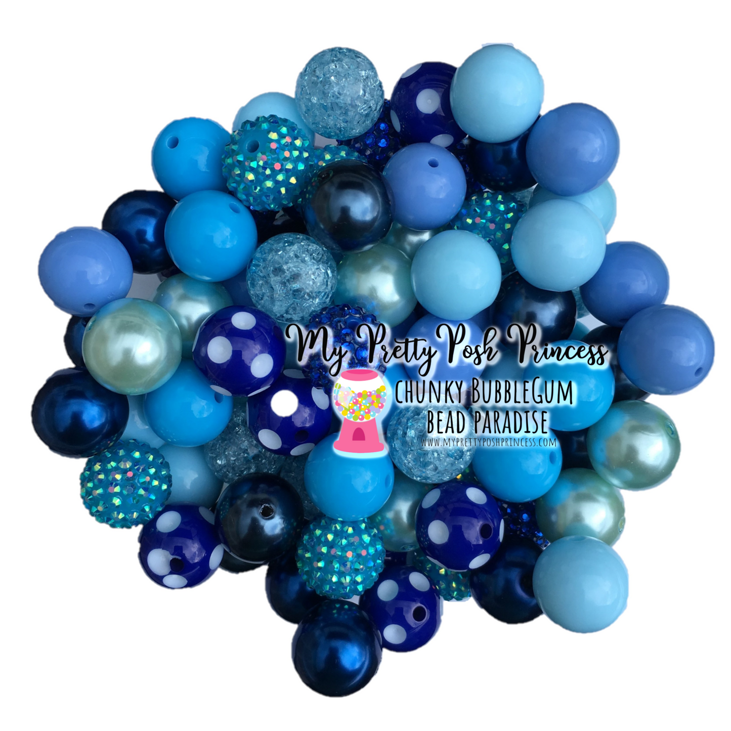 CK-22- 20mm "Blue" (50 Count) Bead Pack