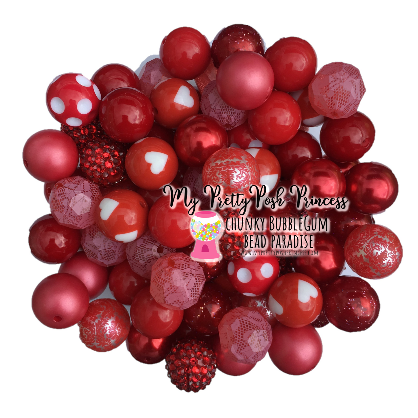 CK-25 - 20mm "Red" (50 Count) Bead Pack