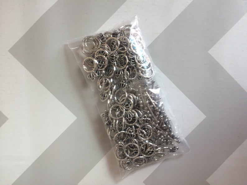 P85 - Silver Crown Toggles ( 5 Sets)