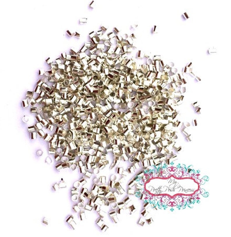 P57 - 2mm Silver Crimp Tubes