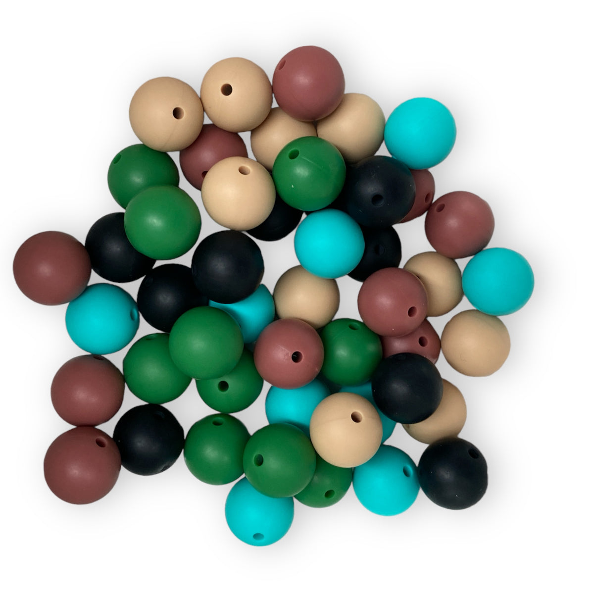 CK- 216 - 15mm 50 Count Mixed Pack Silicone Beads