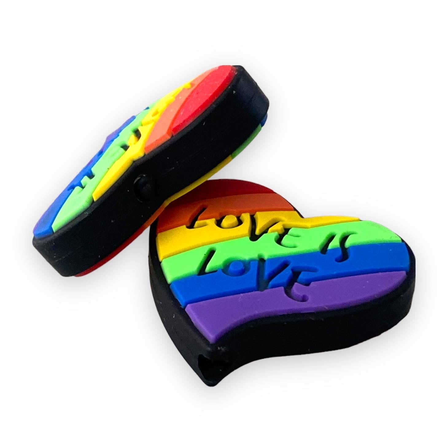h941 - Love is Love Focal Silicone (1 Count) Beads