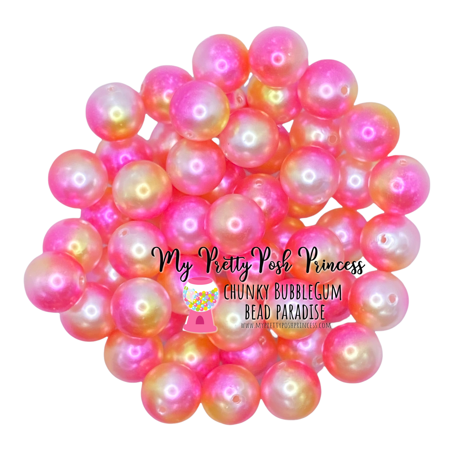#532 - 20mm “Summer” Ombre Pearls (1 Count)