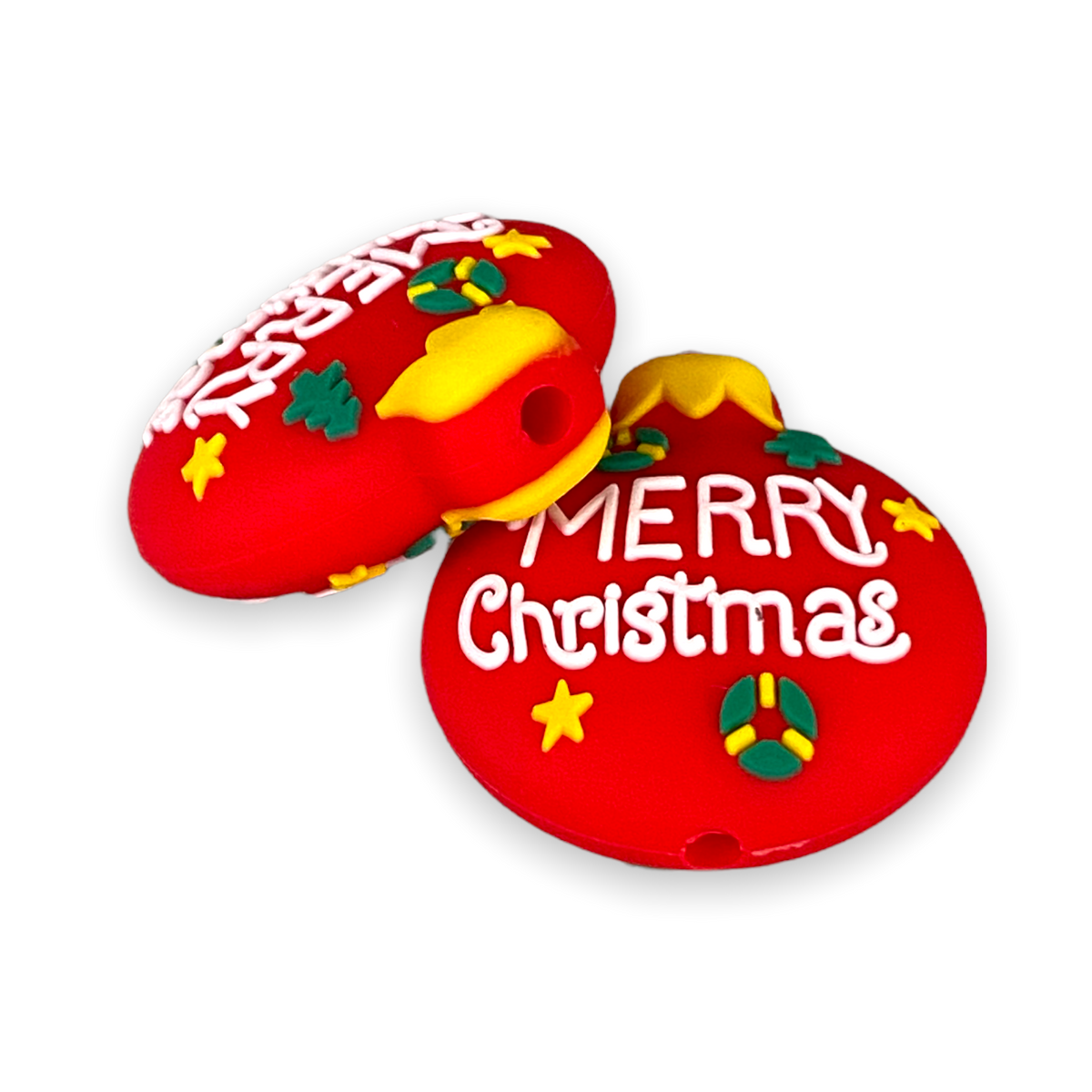 X74 - Christmas Bulb (1 Count) Focal Bead