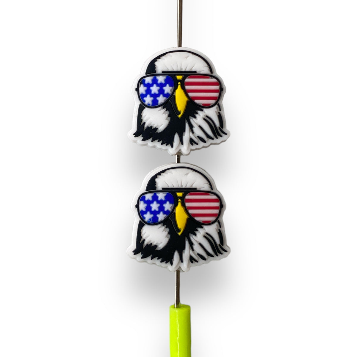 h881 - USA Bald Eagle Silicone Beads