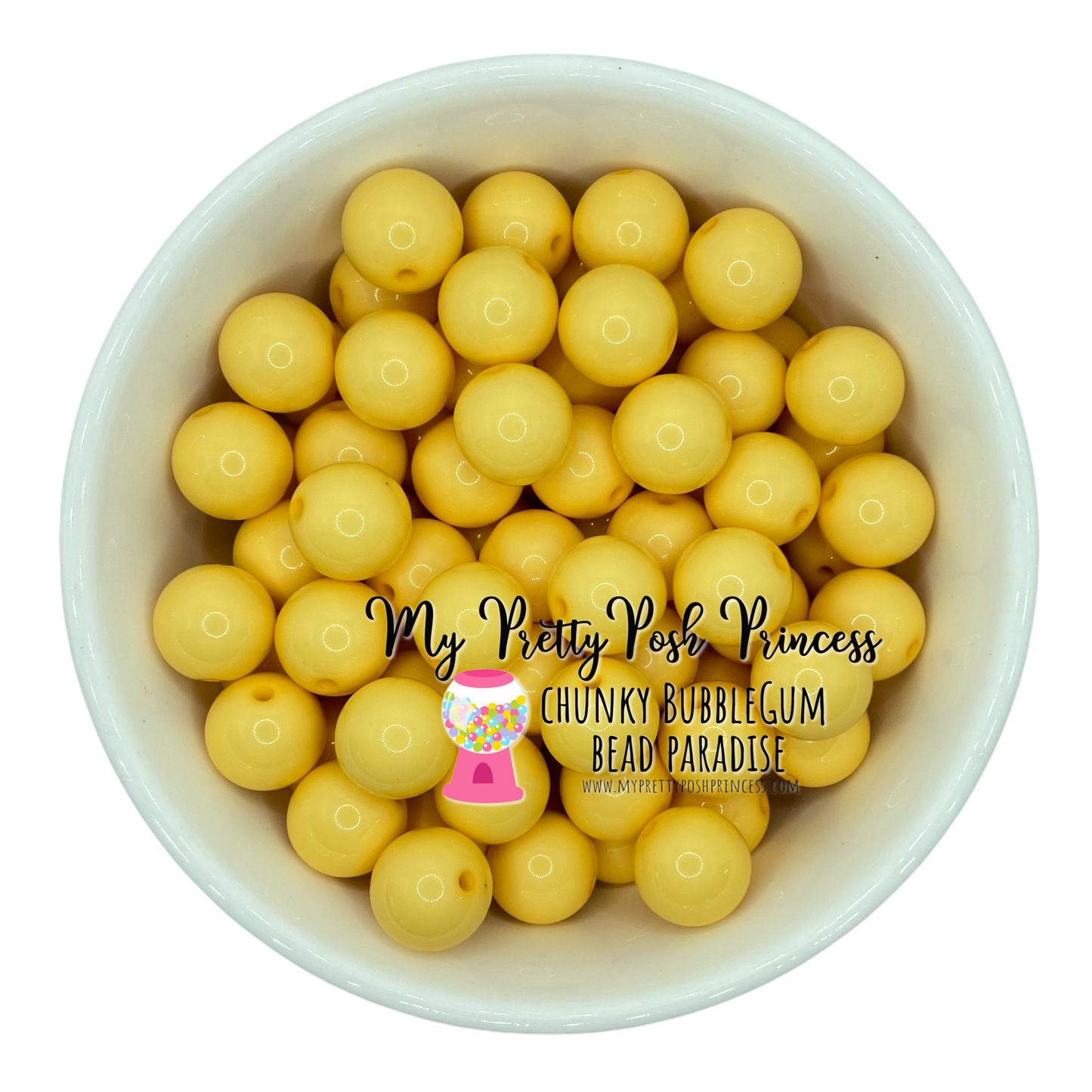 #297 - 20mm Coffee Creamer Solid Acrylic Beads (1 Count)