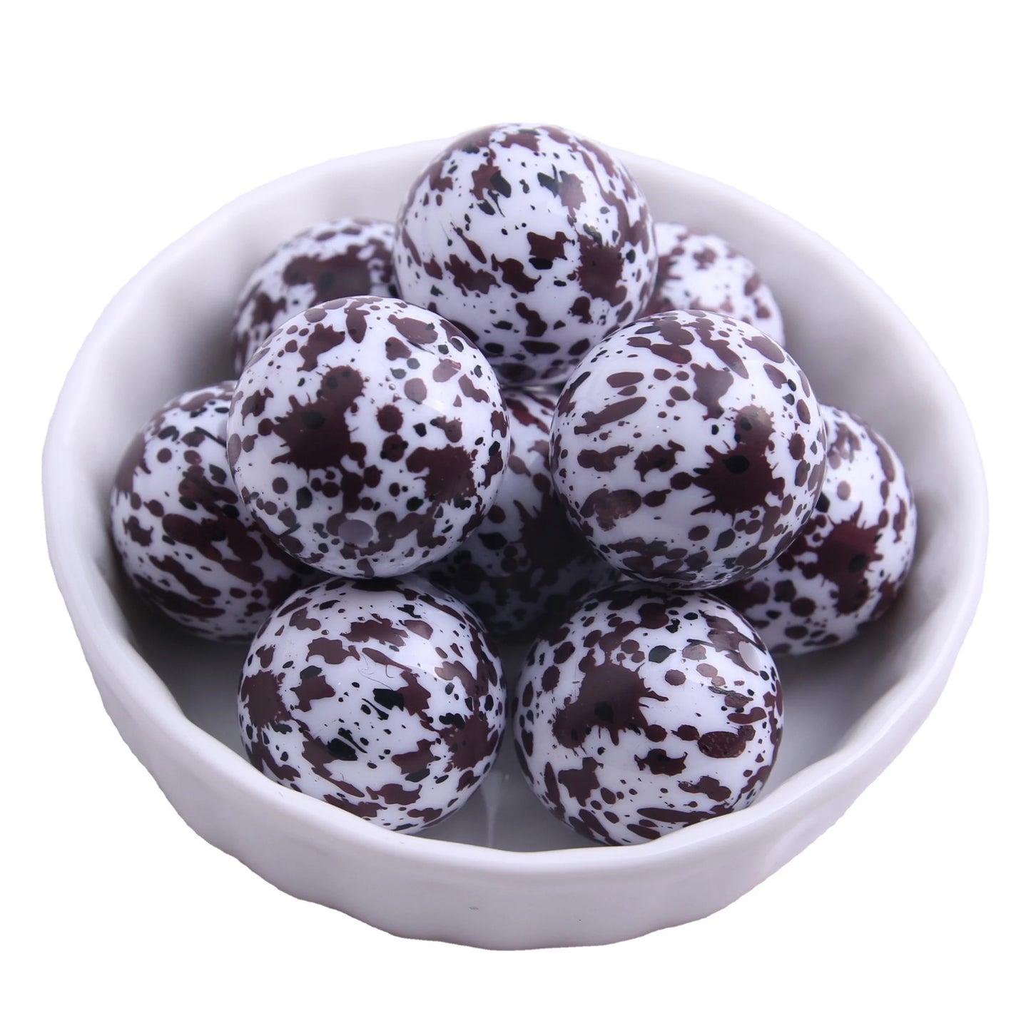 #924 - 20mm Cow Hide Acrylic Bead (1 Count)