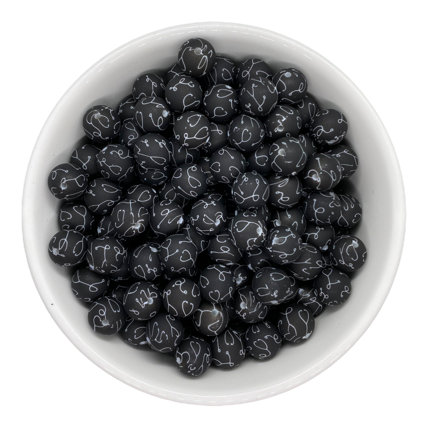 A-6025- “15mm Stethoscope Nurse” Silicone Beads