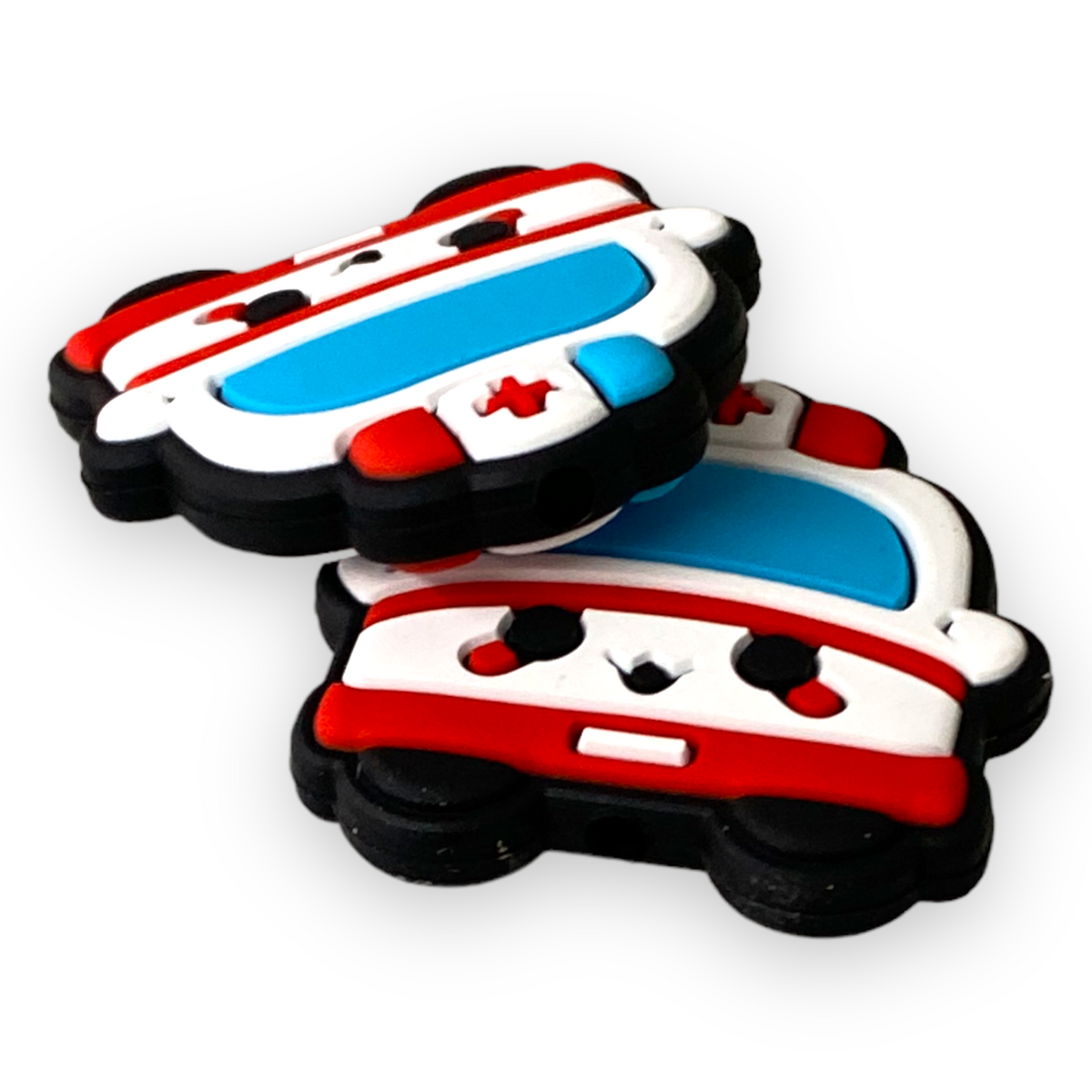h1038 - Ambulance Silicone Focal Bead (1 Count)