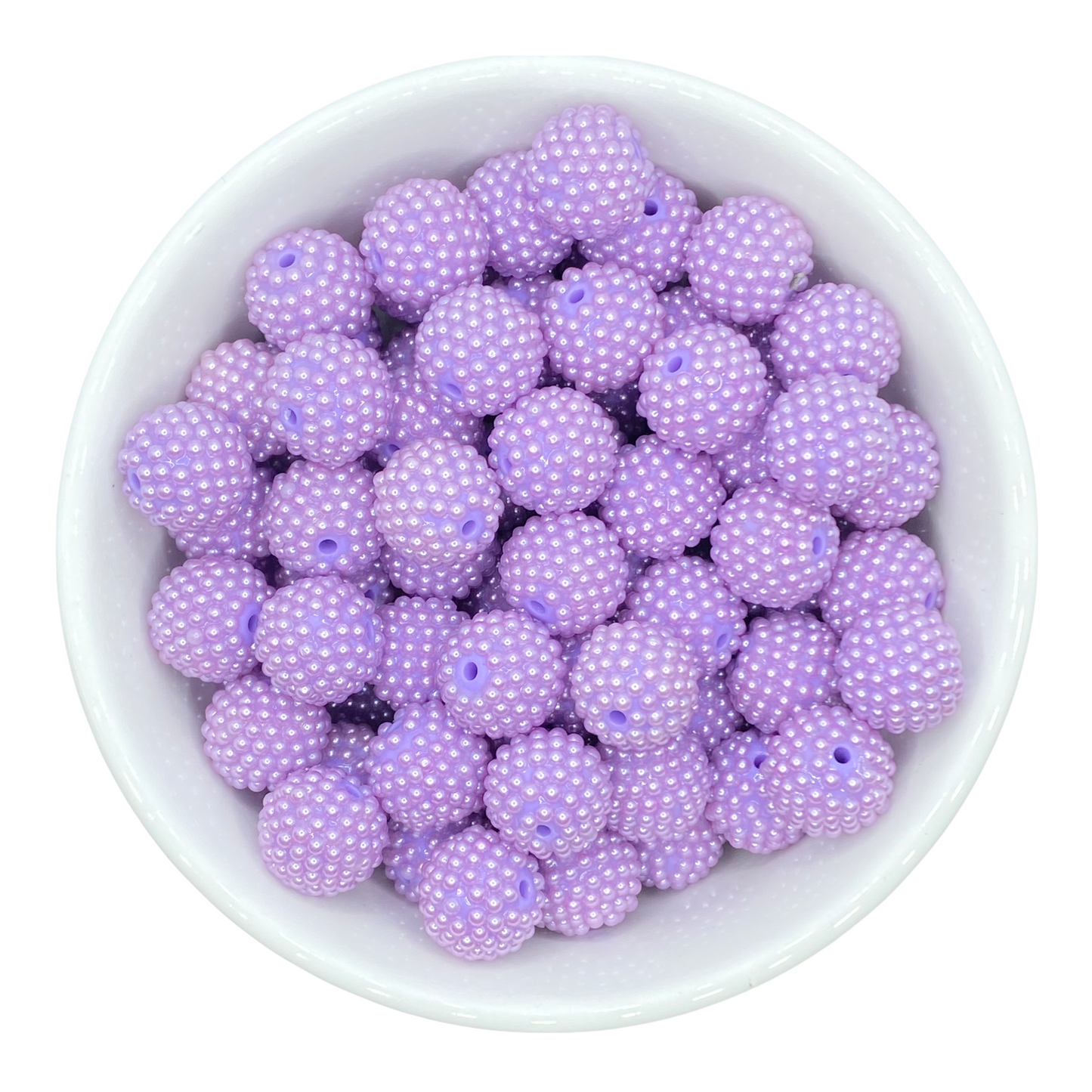 #1202 - 20mm Lavender Berry Pearl Rhinestone Beads (1 Count)