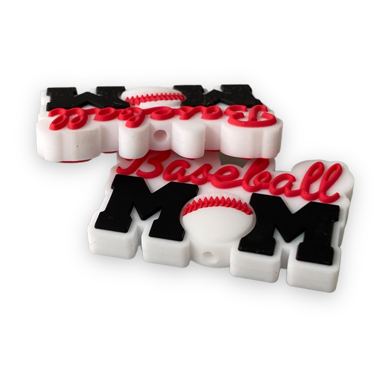 X236 - Baseball Mom Silicone (1 Count) Focal Bead