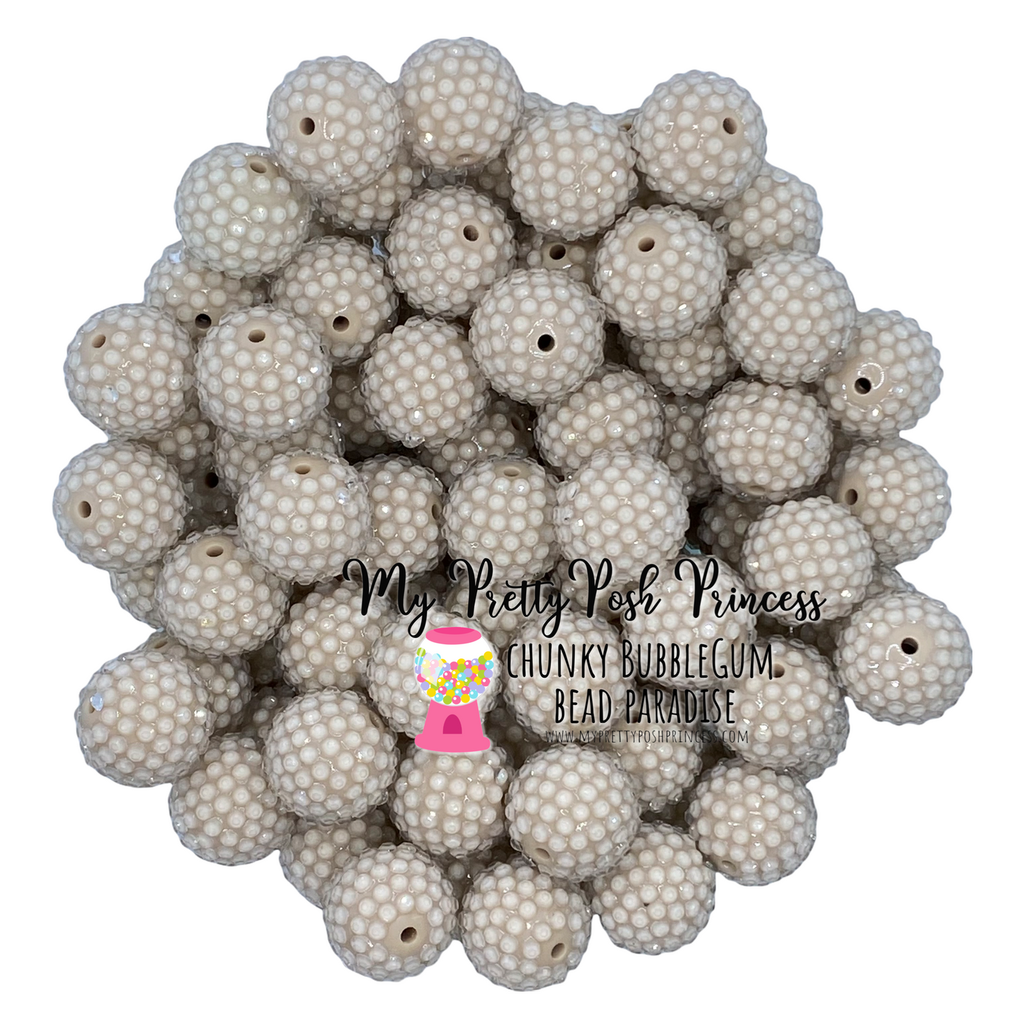 #260 - 12mm Toffee Jelly Rhinestone Acrylic Beads (20 Count)