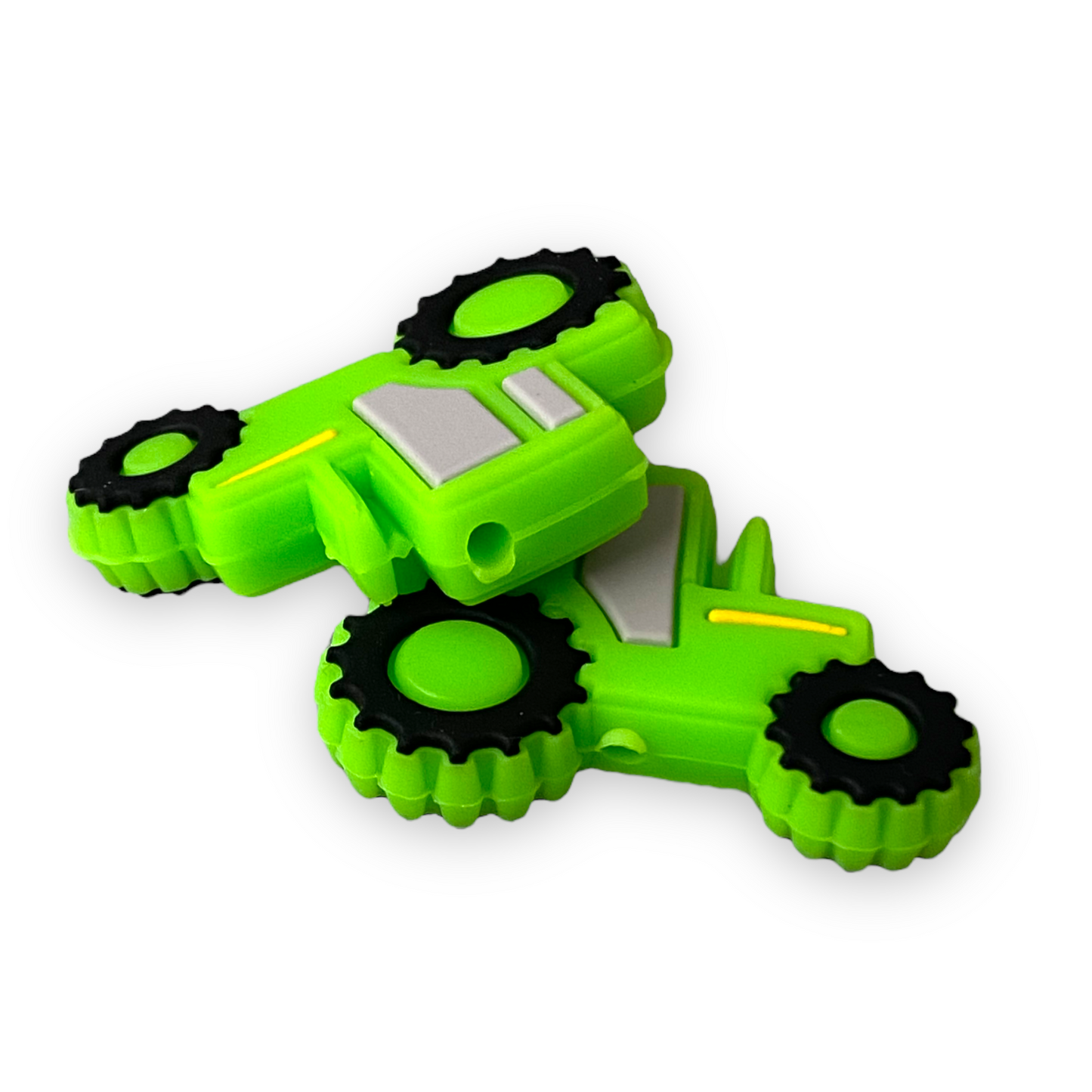 h1046 - “Green Tractor ” BPA Free Focal Bead (1 Count)