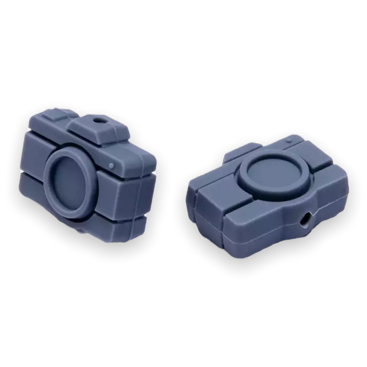 h1023 - Dark Gray Camera (1 Count) Focal Bead