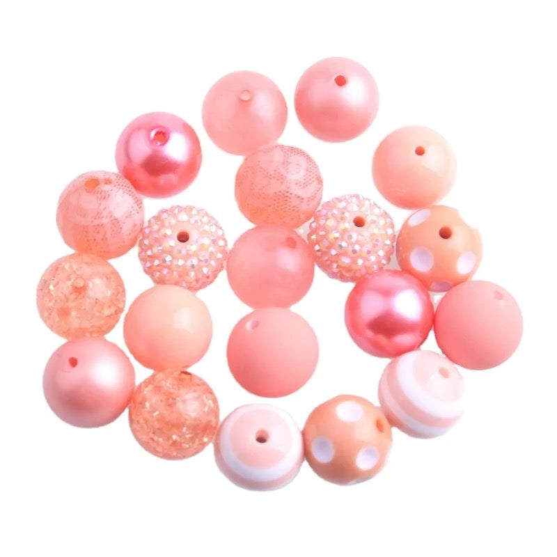 20-M73- 20mm "Coral" (50 Count) Bead Pack