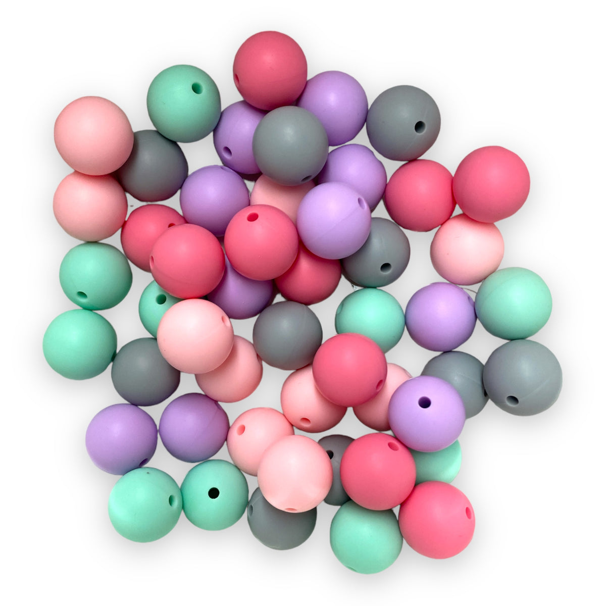 CK- 217 - 15mm 50 Count Mixed Pack Silicone Beads
