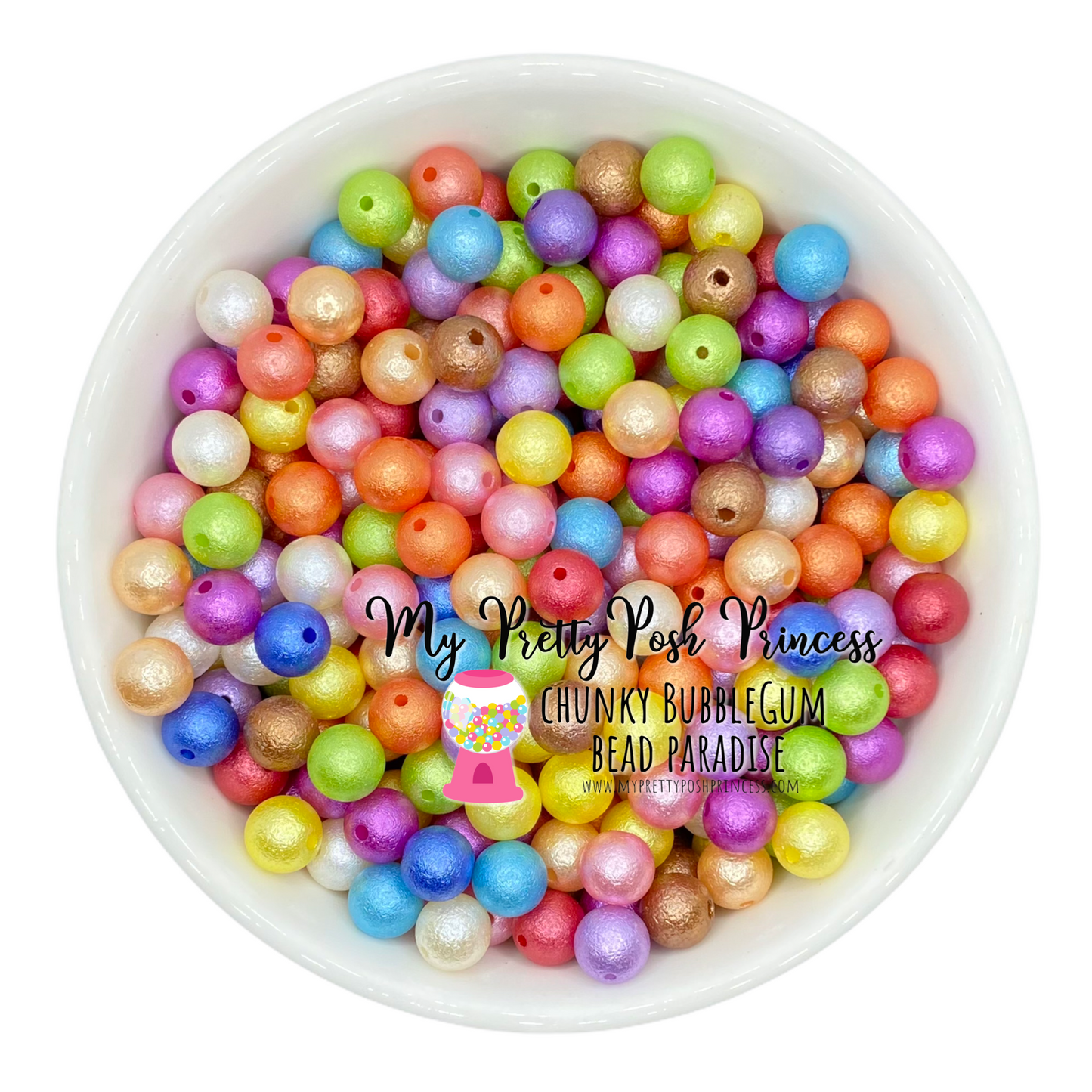 K- 562- 12mm Wrinkle Mixed 100 Count Beads