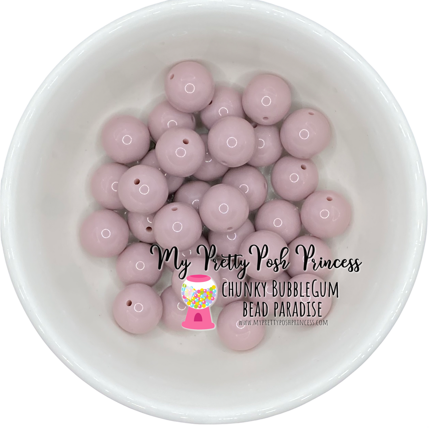 #311 - 20mm Frosted Periwinkle Solid Acrylic Beads (1 Count)