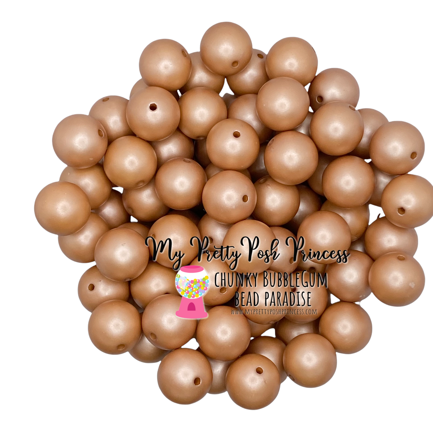 #435 - 20mm Brown "Matte" Pearls (1 Count)
