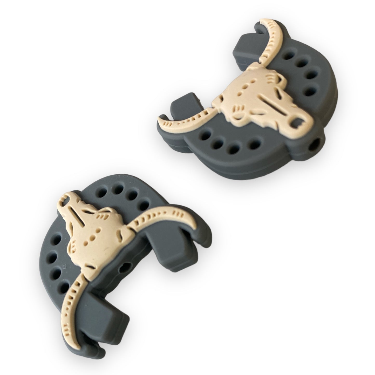 X445 - Gray Focal Bead Silicone (1 Count) Focal Bead