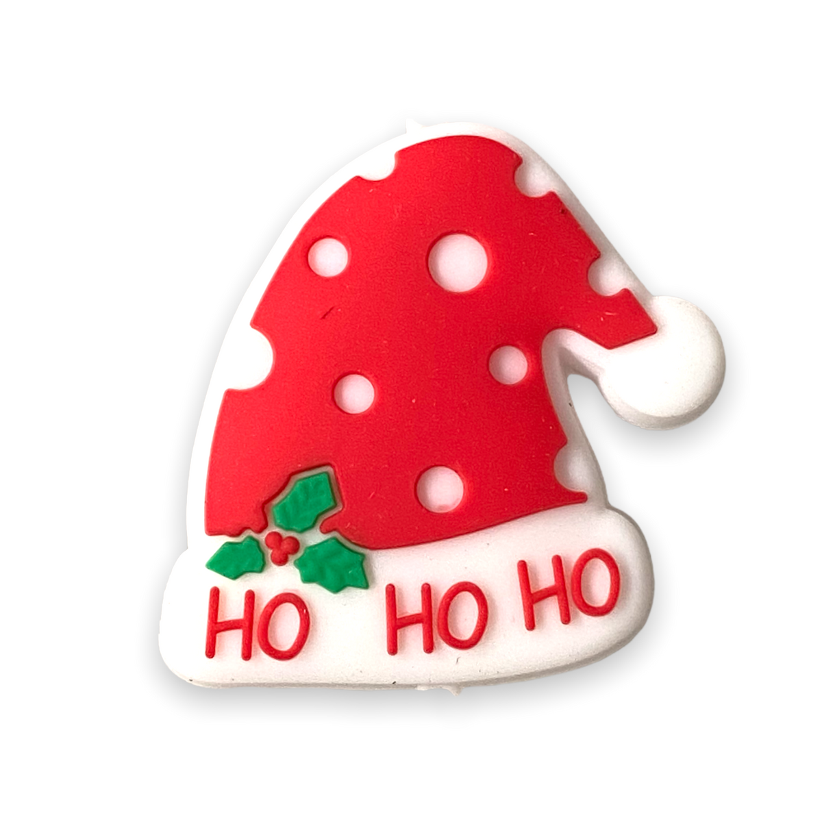 X54 - Santa Hat Silicone (1 Count) Focal Bead