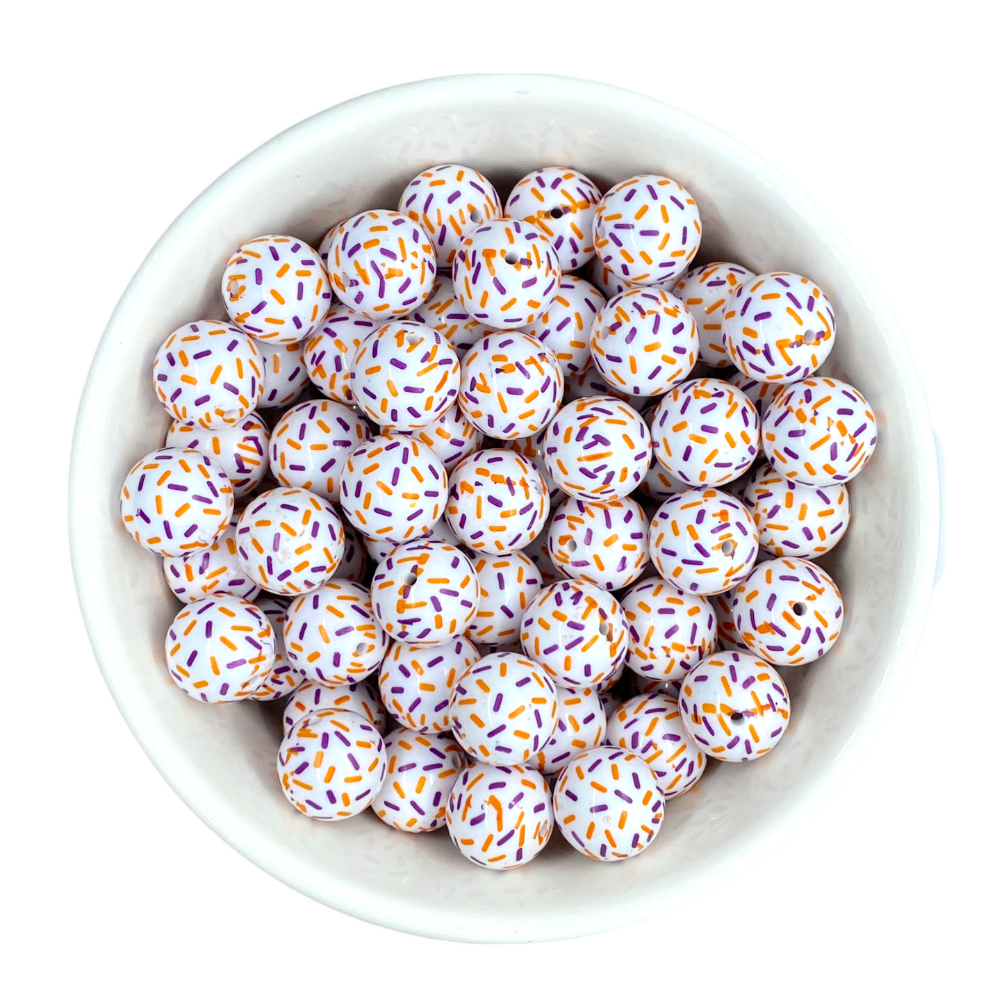 W577- 20mm Halloween Sprinkles Acrylic Beads (1 Count)