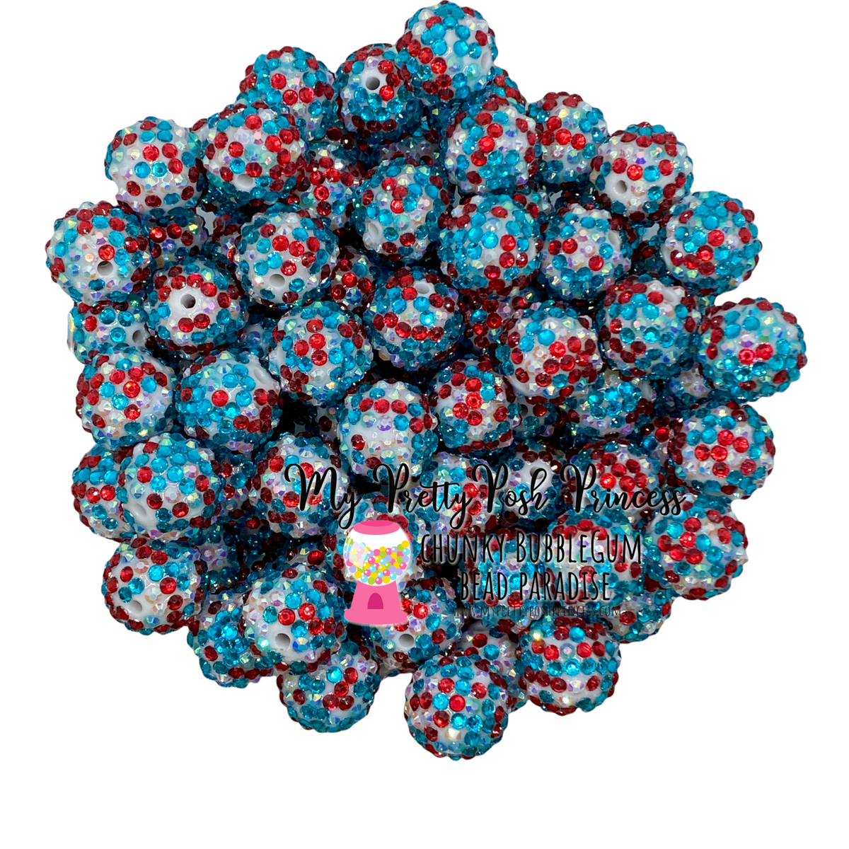 #1159 - 20mm Snowman Confetti Acrylic Rhinestone (1 Count)