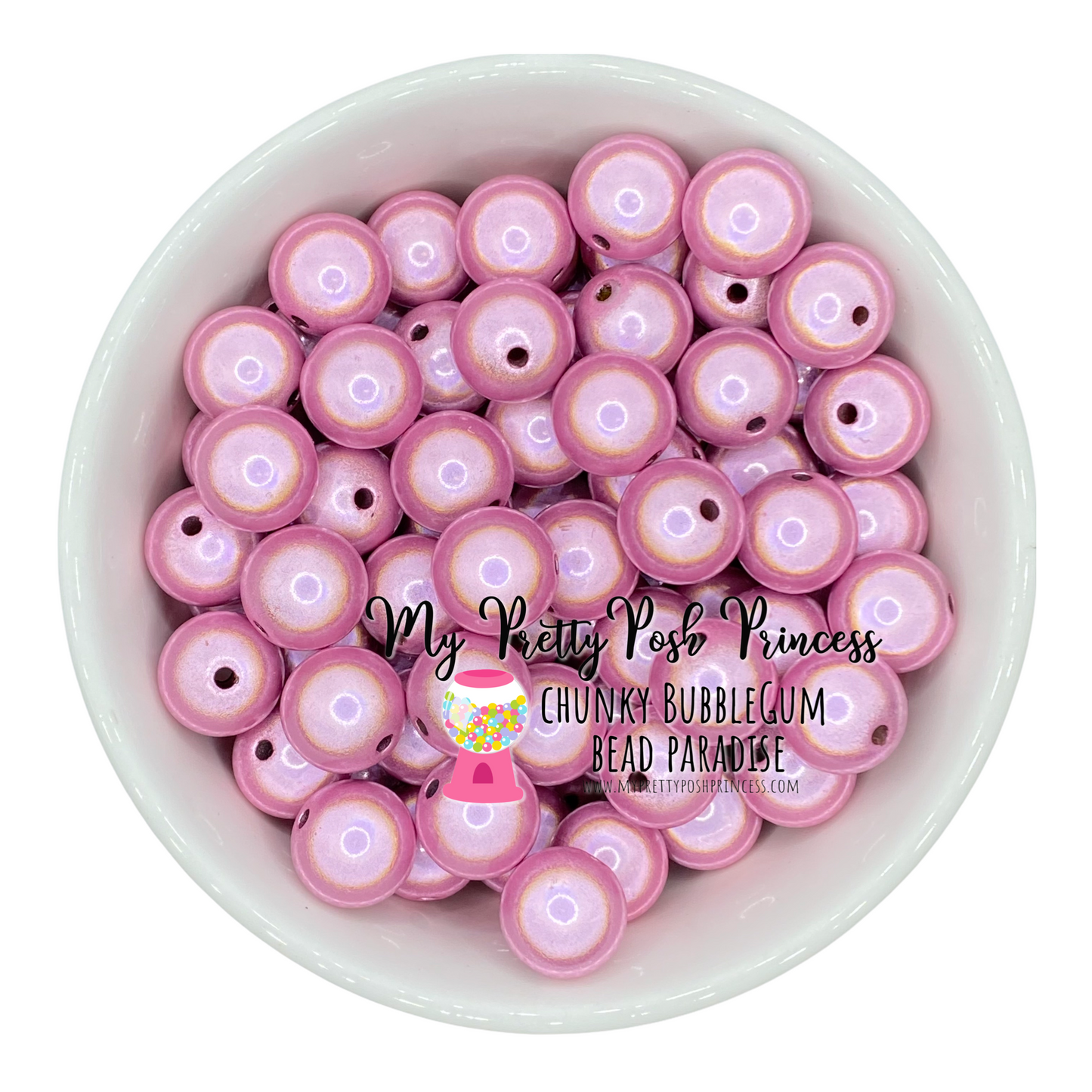 #883 - 20mm Light Pink Miracle Acrylic Beads (1 Count)