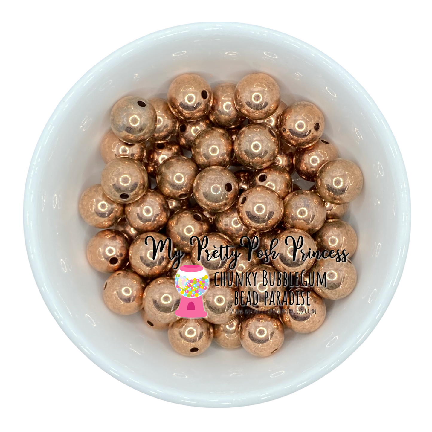 #574 - 20mm Brown UV Acrylic Beads (1 Count)