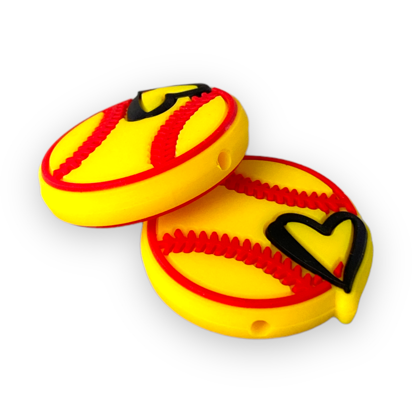 X228 - Softball Silicone (1 Count)Focal Bead