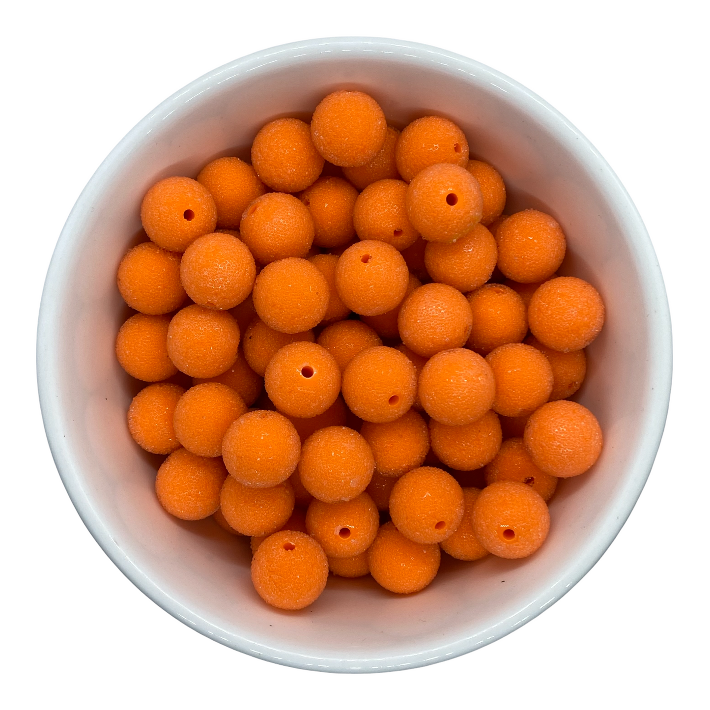 W510- 20mm Orange “Sugar” Acrylic Bead (1 Count)