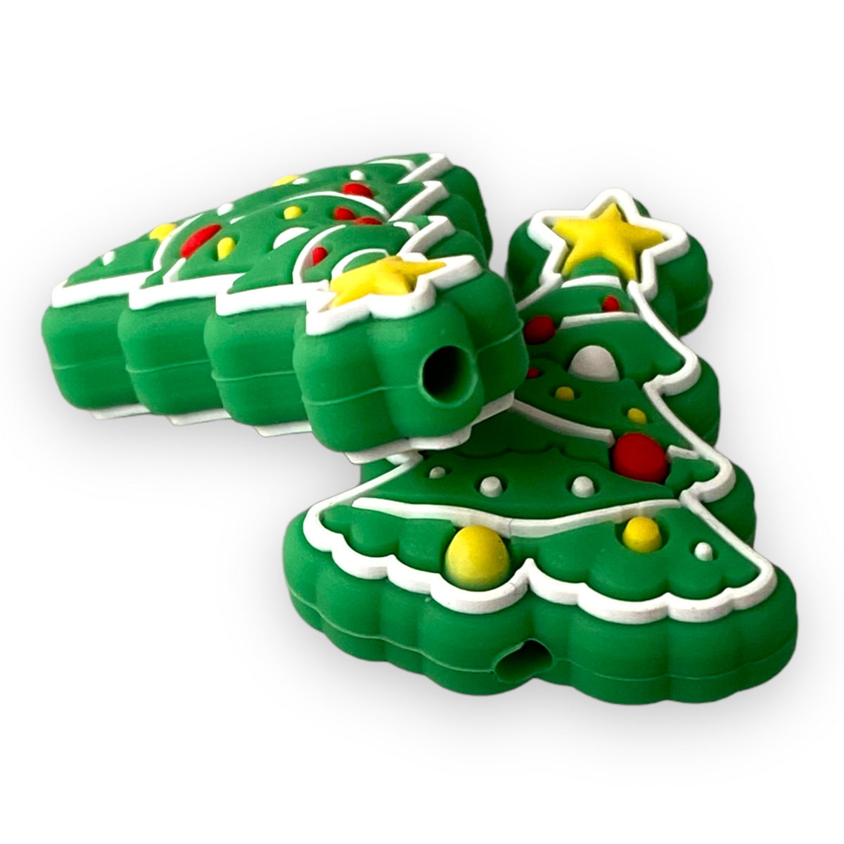 X168 - Christmas Tree With Star On Top Focal (1 Count) Bead