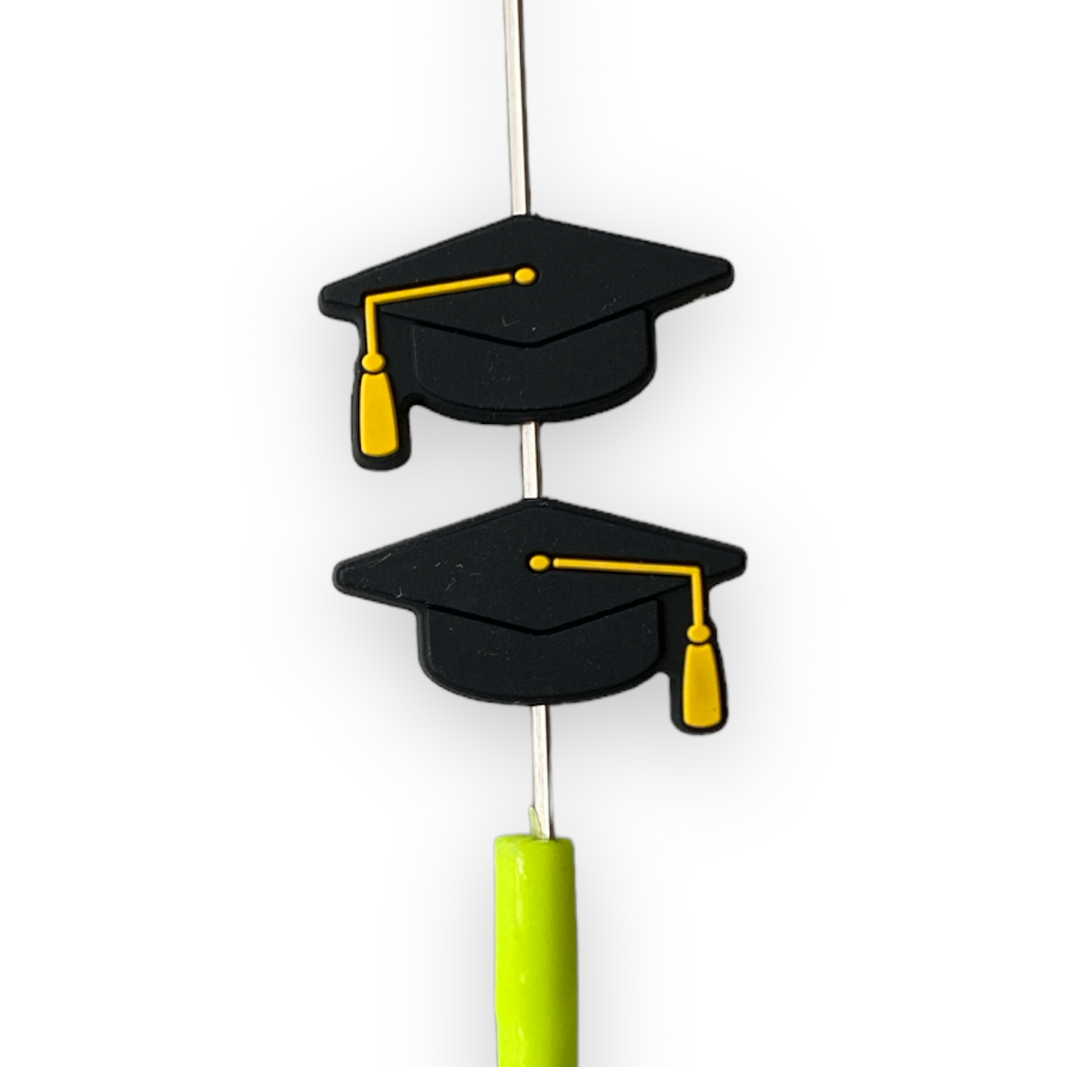 X207 - Graduation Cap Silicone(1 Count) Focal Beads