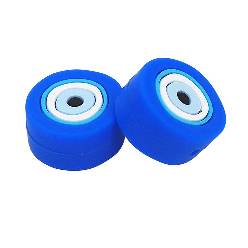 h1019 - 20mm x 10mm Nazar( Evil Eye) Coin (1 Count)Silicone Beads