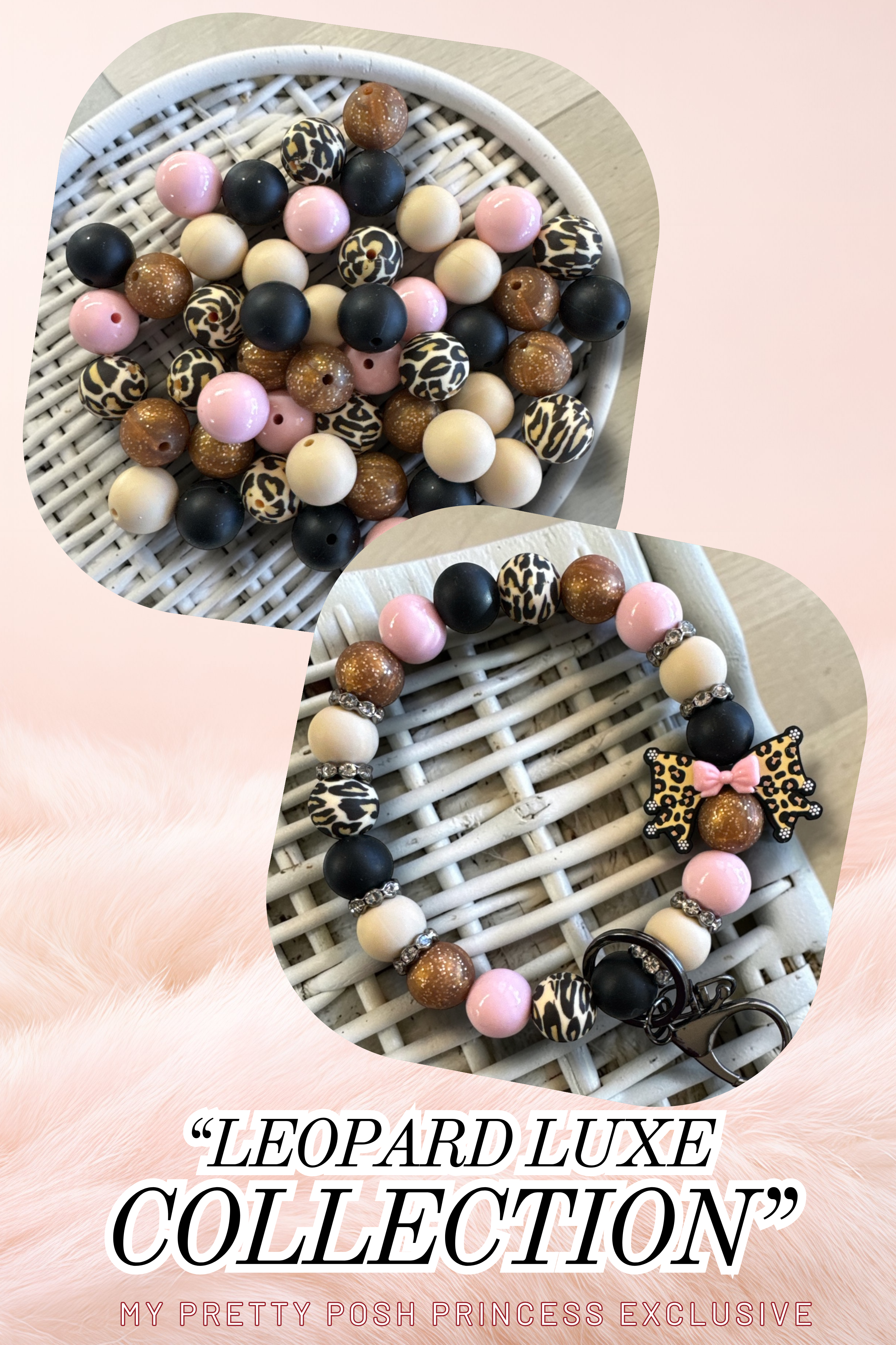 Leopard Luxe Silicone Focal Beads | My Pretty Posh Princess
